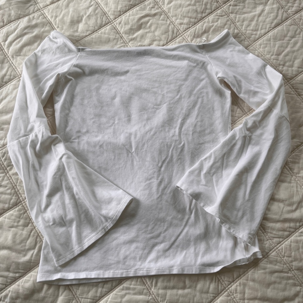 Banana Republic White Off-Shoulder Women's Top
